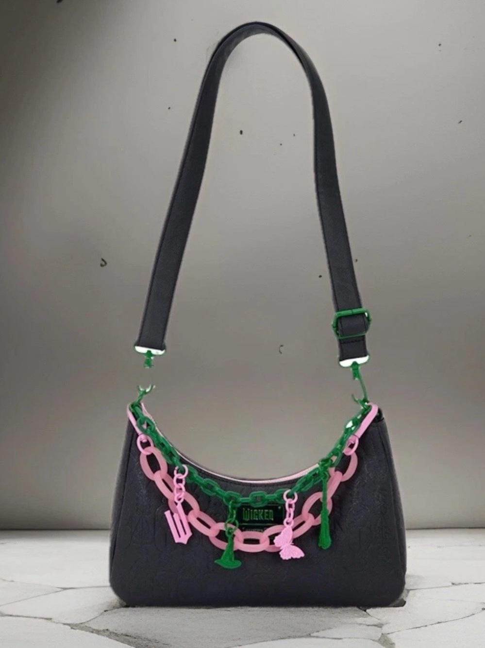 Wicked: For Good Glinda & Elphaba Loungefly Crossbody Bag with Charms